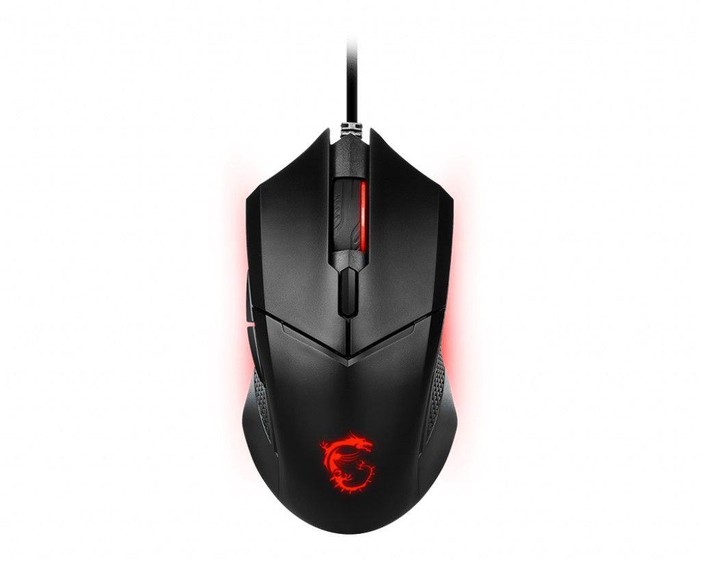 MSI GG CLUTCH GM08 GAMING MOUSE 4.200 DPI PIXART PAW3519 OPTIK SENSOR RED LED 1.8M KABLO AYARLANABILIR AGIRLIK ALTIN KAPLAMA USB BAGLANTI OYUNCU FARESI